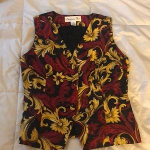 Vintage Dior silk vest